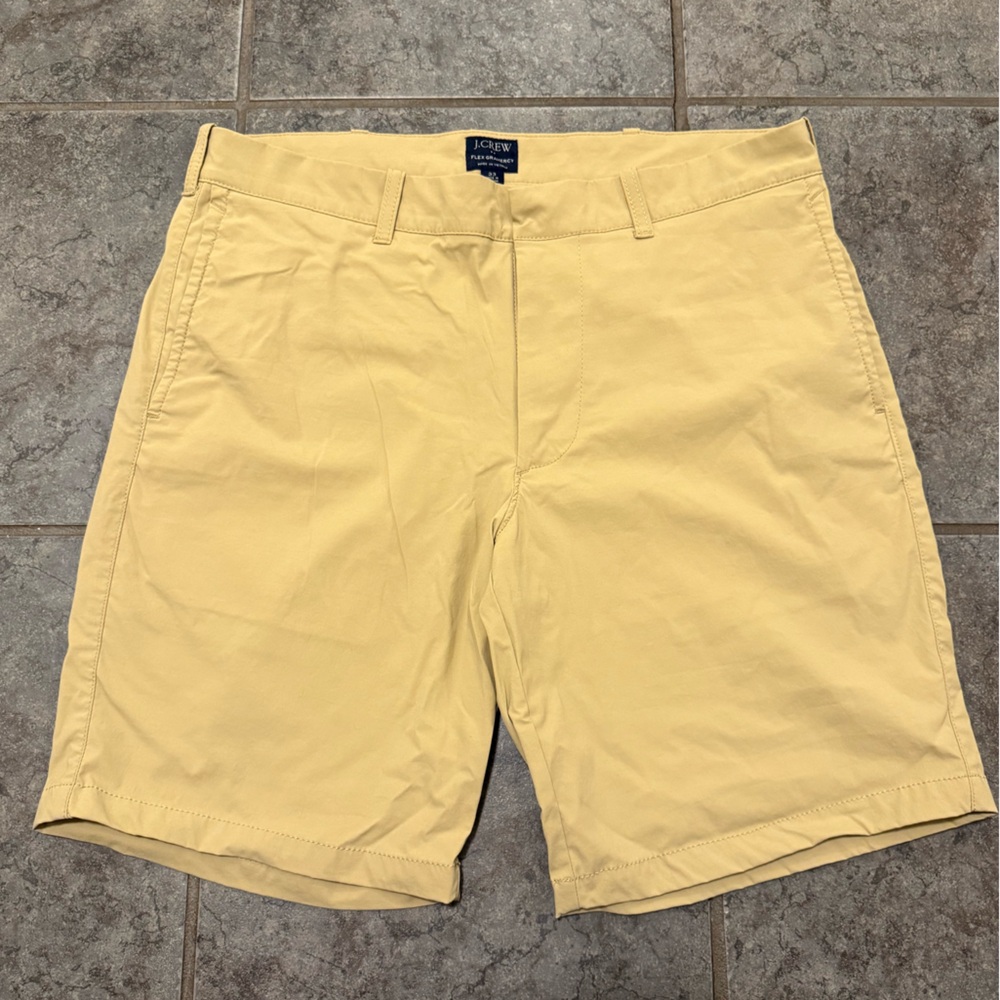 J Crew Khaki Men's Flex Gramercy Shorts